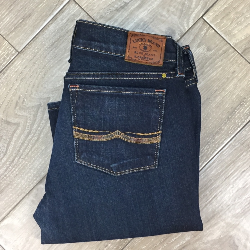 Lucky Brand Charlie Straight dark wash jeans
